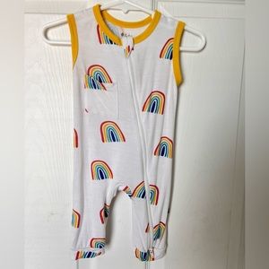 Kyte baby sleeveless rainbow romper